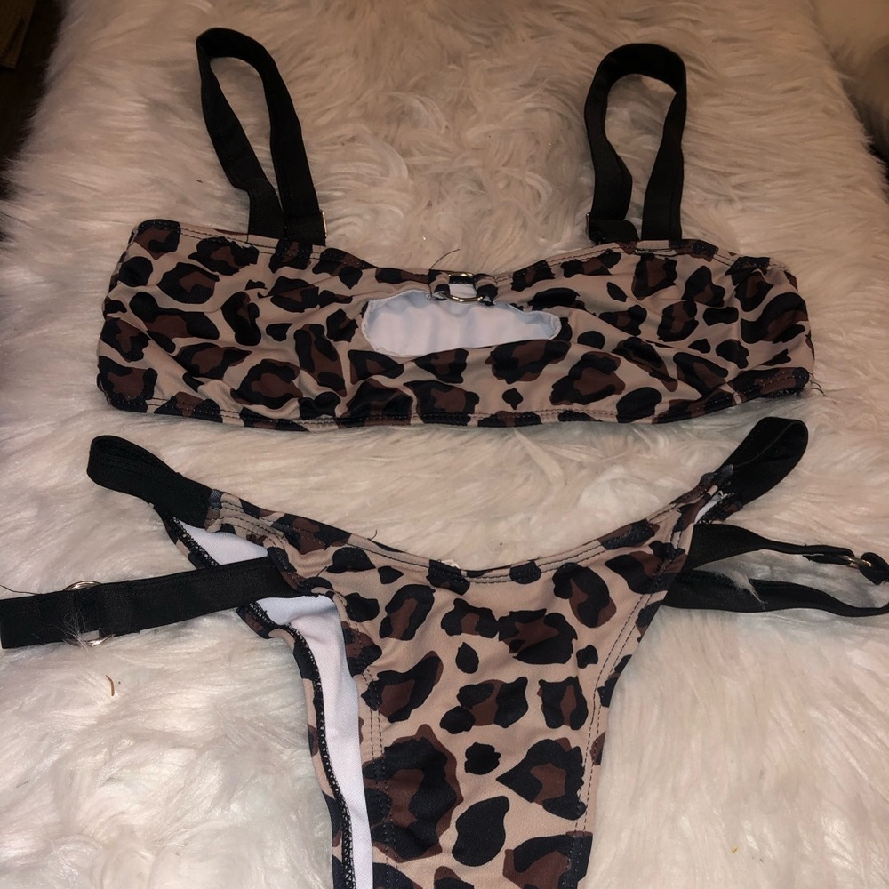 cheetah print 2 piece bikini amazon